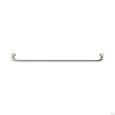 Solid Silver brushed towel rail