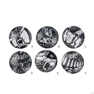 Wall hanger Kosmosy Wooden Oak Enameled - Colorless Semi-matte Oil