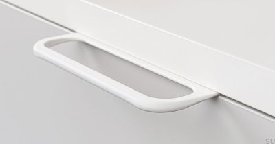 Rim furniture handle Metal White Mat