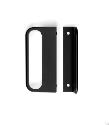 Furniture edge furniture handle Rim Metal Black Mat