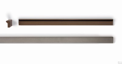 Angle 150 furniture handle, anodized aluminum