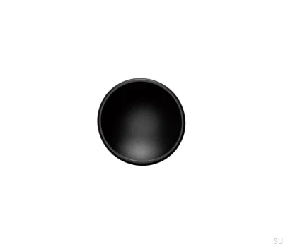Furniture Knob Disc 50 Black Mat