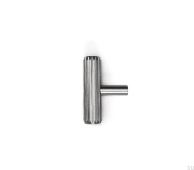 T-Bar Rille Silver Aluminum furniture knob