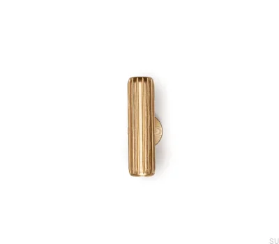 T-Bar Rille Brushed Gold furniture knob