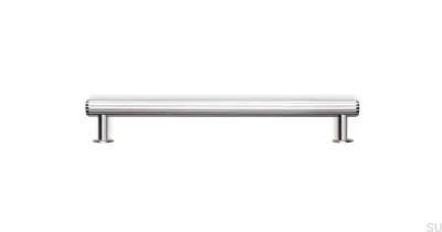 Rille 160 Silver Aluminum furniture handle