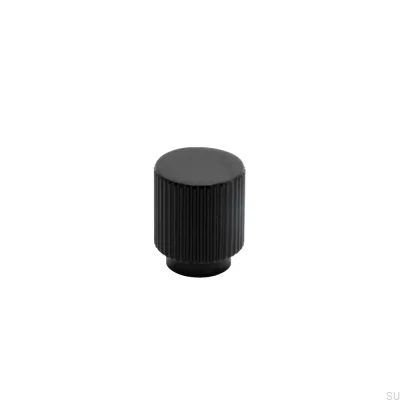 Helix Stripe 30 Furniture Knob Metal Black
