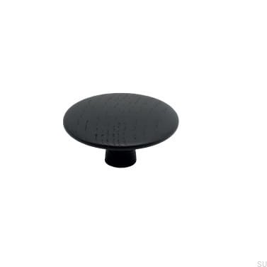 Furniture Knob Split 48 Wooden Black