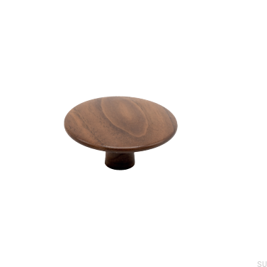Furniture Knob Split 48 Wooden Walnut