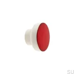Galki do mebli SIMPLE WHITE - czerwony - DOT Manufacture.webp