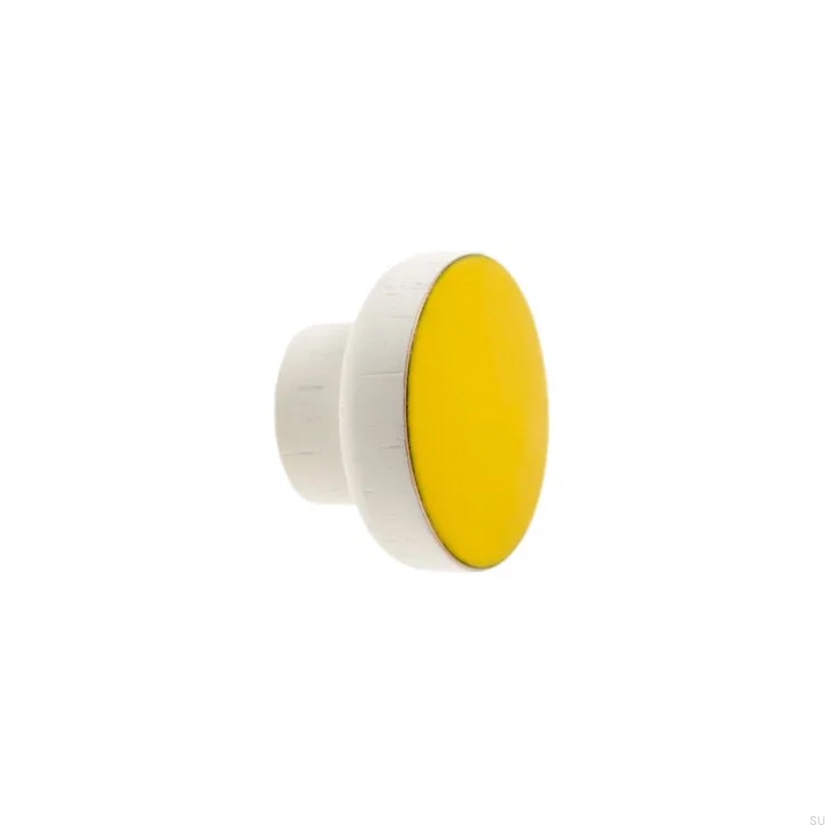 Galki do mebli SIMPLE WHITE - zolty - DOT Manufacture.webp