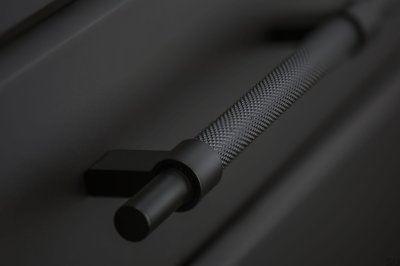 Lengthwise furniture handle Pitch 192 Aluminum Black