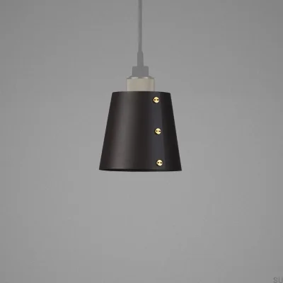 Shade Small Steel Graphite Ceiling Lamp