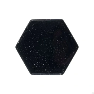 Double-sided handle for a Hexagon Glass shower cabin