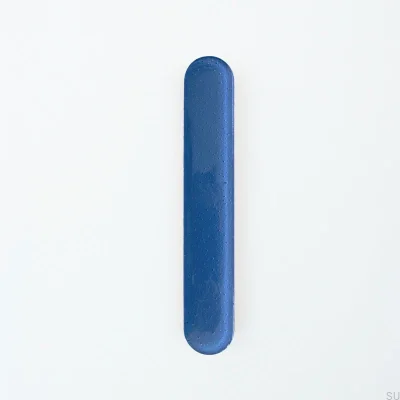 Round 128 glass furniture handle Indigo