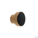 Galki do mebli SIMPLE emaliowane 3 cm -   czarny.webp