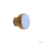 Galki do mebli SIMPLE emaliowane 3 cm - jasny niebieski.webp