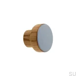 Galki do mebli SIMPLE emaliowane 3 cm - jasny szary.webp