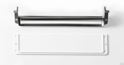 Nest 186 recessed furniture handle, brushed nickel