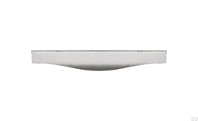 Noma 0254 256 Silver Brushed edge furniture handle