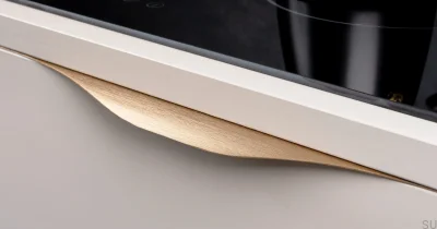 Noma edge furniture handle 0254 256 Aluminum Gold Brushed Cava
