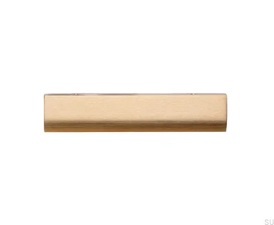 Ona 128 Edge Furniture Handle Brushed Gold Anodized