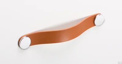 Furniture handle Flexa 160 Leather Beige with Silver