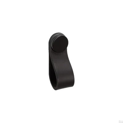 Flexa 70 Leather Black furniture handle