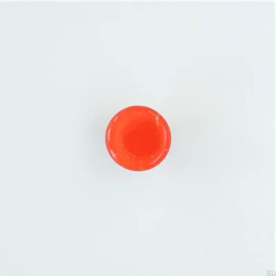 Round furniture knob Glass Carrot