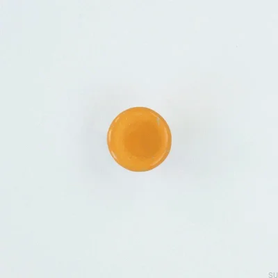Round glass furniture knob Honey