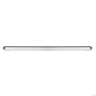 Elongated furniture handle Luv 320 Brushed Nickel