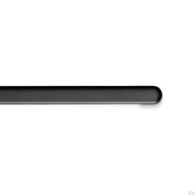 Oblong furniture handle Luv 192 Black Mat