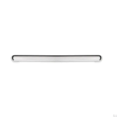 Elongated furniture handle Luv 192 Brushed Nickel