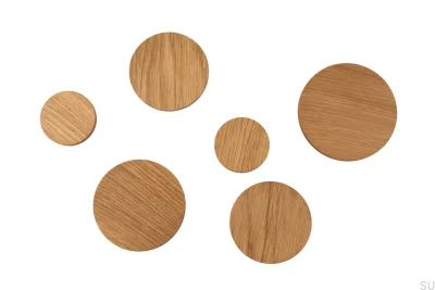 Basic Wooden Oak Wall Hanger - Colorless Semi-matte Oil