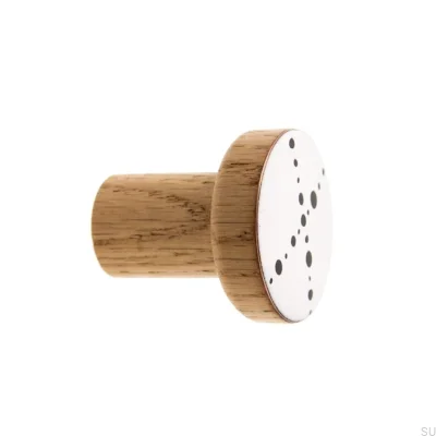 Wall hanger Wooden Alphabet White Enamel - Oil Colorless Semi-matte