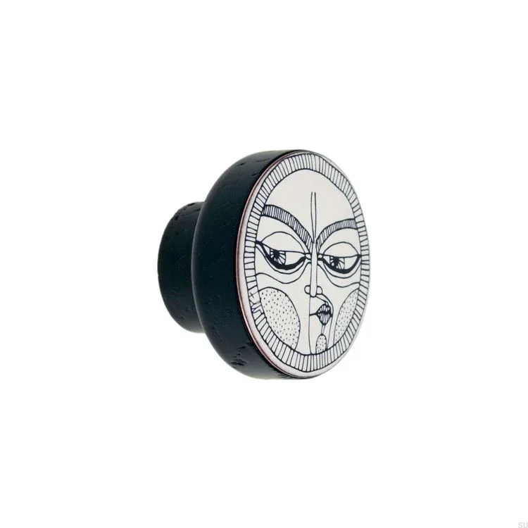 Galka do mebli FACES  BLACK - DOT Manufacture.webp