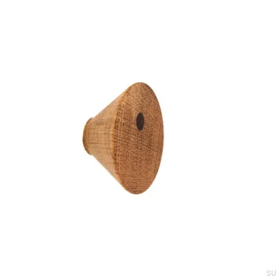 Furniture knob Dot Inlay II Wooden Oak