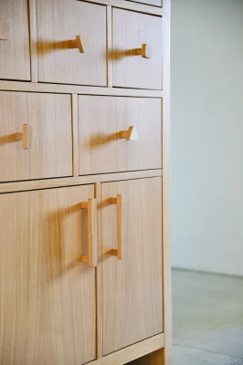 Furniture knob Just One T-bar Wooden - Oil Colorless Semi-matt