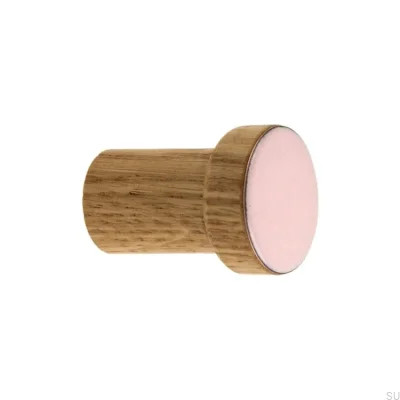 Wall hanger Simple Wooden Enameled Light Pink - Oil Colorless Semi-matte