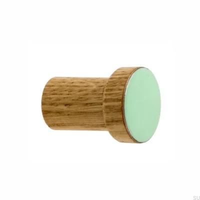 Wall hanger Simple Wooden Enameled Mint - Colorless Semi-matte Oil