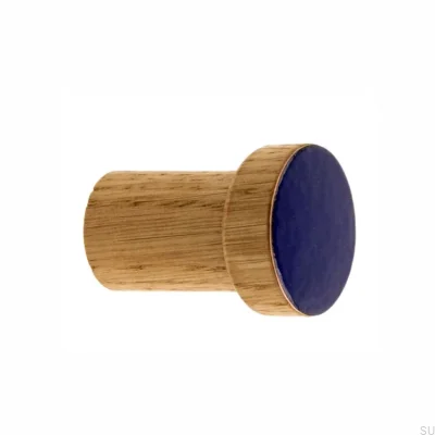 Wall hanger Simple, Wooden, Enameled, Ultramarine - Colorless Semi-matte Oil