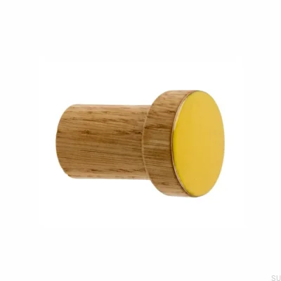 Wall hanger Simple, Enameled, Yellow - Oil Colorless Semi-matt