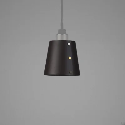 Shade Small Steel Graphite Ceiling Lamp