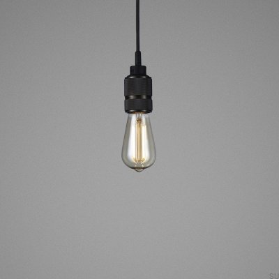 Hanging lamp without shade 1.0 Hooked S 2 m Steel Burnt Bronze
