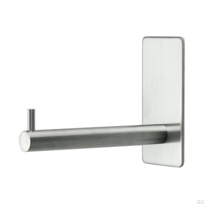 Base 200 protruding toilet roll holder, brushed steel