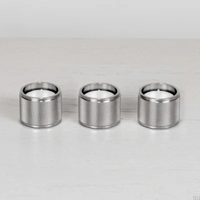 Cross Steel Silver Tealight Holder (set of 3)