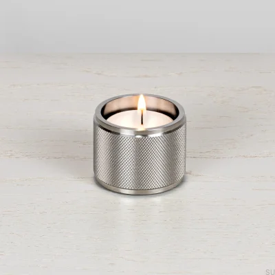 Cross Steel Silver Tealight Holder