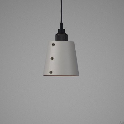 1.0 Hooked S 2 m Steel Gray with Burnt Bronze Ceiling Lamp