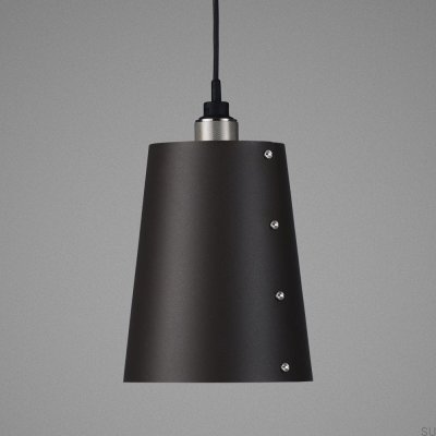 Ceiling lamp 1.0 Hooked L 2 m Steel Graphite with Silver