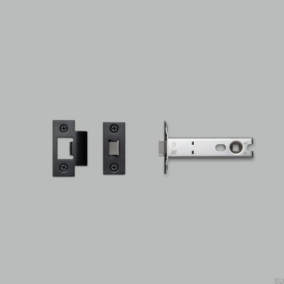 Latch 82mm Steel Black Tubular Latch for Door Handles