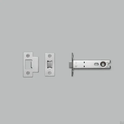 Tubular latch for Latch 82 mm handle, Steel, Silver